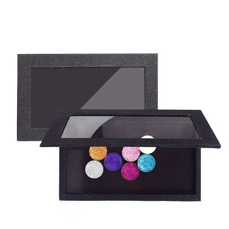 
Wholesale large cardboard case box cosmetics custom private label empty paper z makeup eyeshadow magnetic palette 