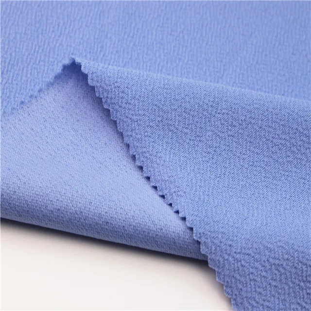 Textile high quality Polyester Spandex Jacquard liverpool heavy moss crepe fabric for garments