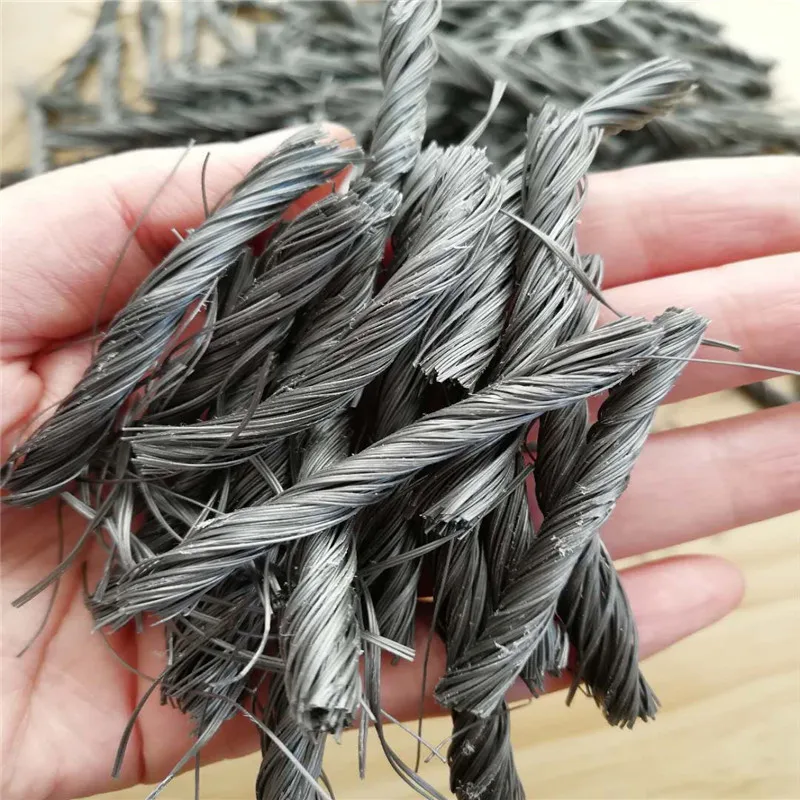 PP волокно витая bunchy форма используется в бетоне