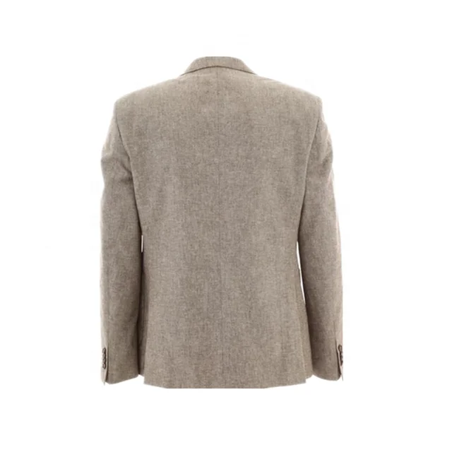 Однобортный модный новый мужской льняной блейзер с подкладкой с защитой от усадки