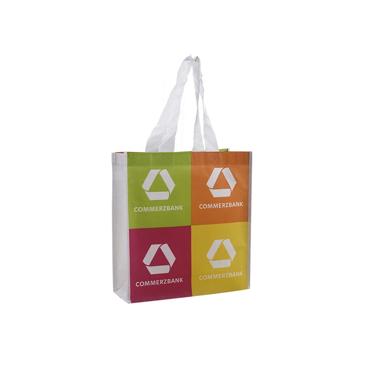 High quality easy carry foldable recycle rpet bag with Custom Logo Printing