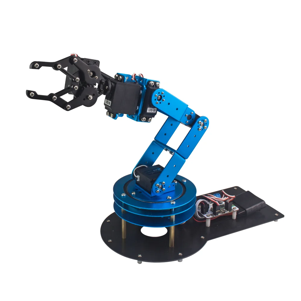 Hiwonder pro arm assembly educational sceince robotic arm kit STEM electric control automatic robotic arm