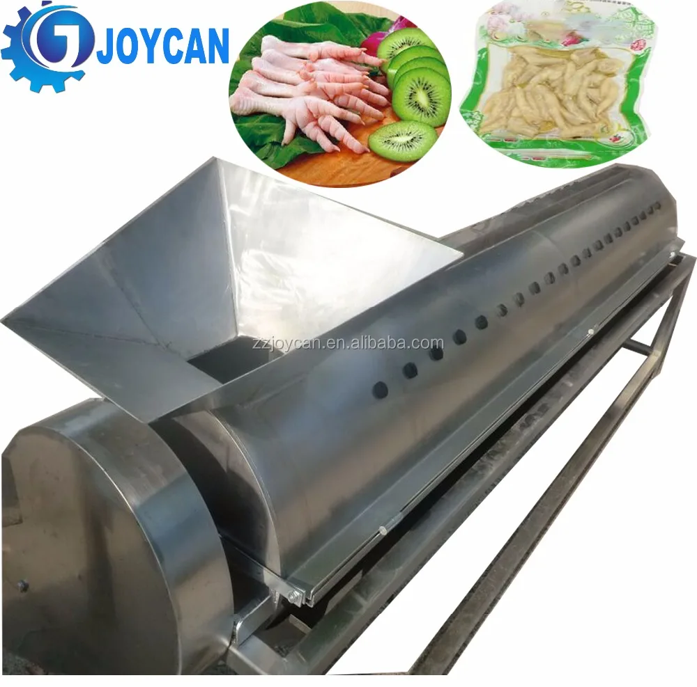 Professional Chicken claw production line include Chicken Claw Cleaner Paws Processing Plant Chicken Feet Peeling