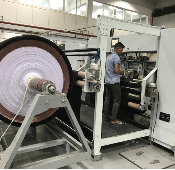 Ultrasonic Fabric Roll Cutting Scarf Roll Cutting Machine