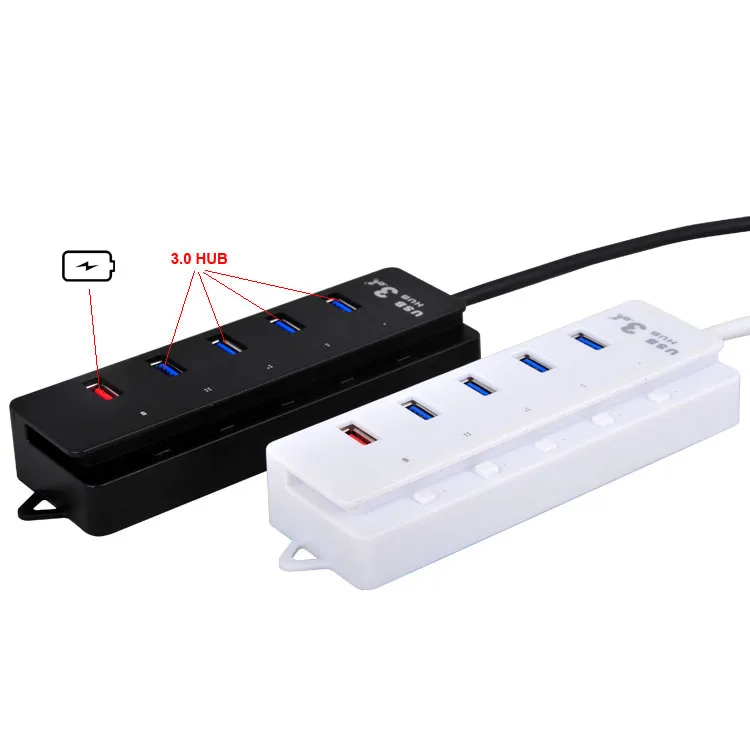 4 Port Usb 3.0 Hub+1 Port Wireless Charger Lightning Usb Hub