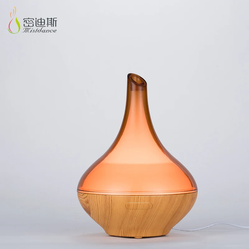 Vase home decorative led essential oil diffuser grey marble aroma air humidifier