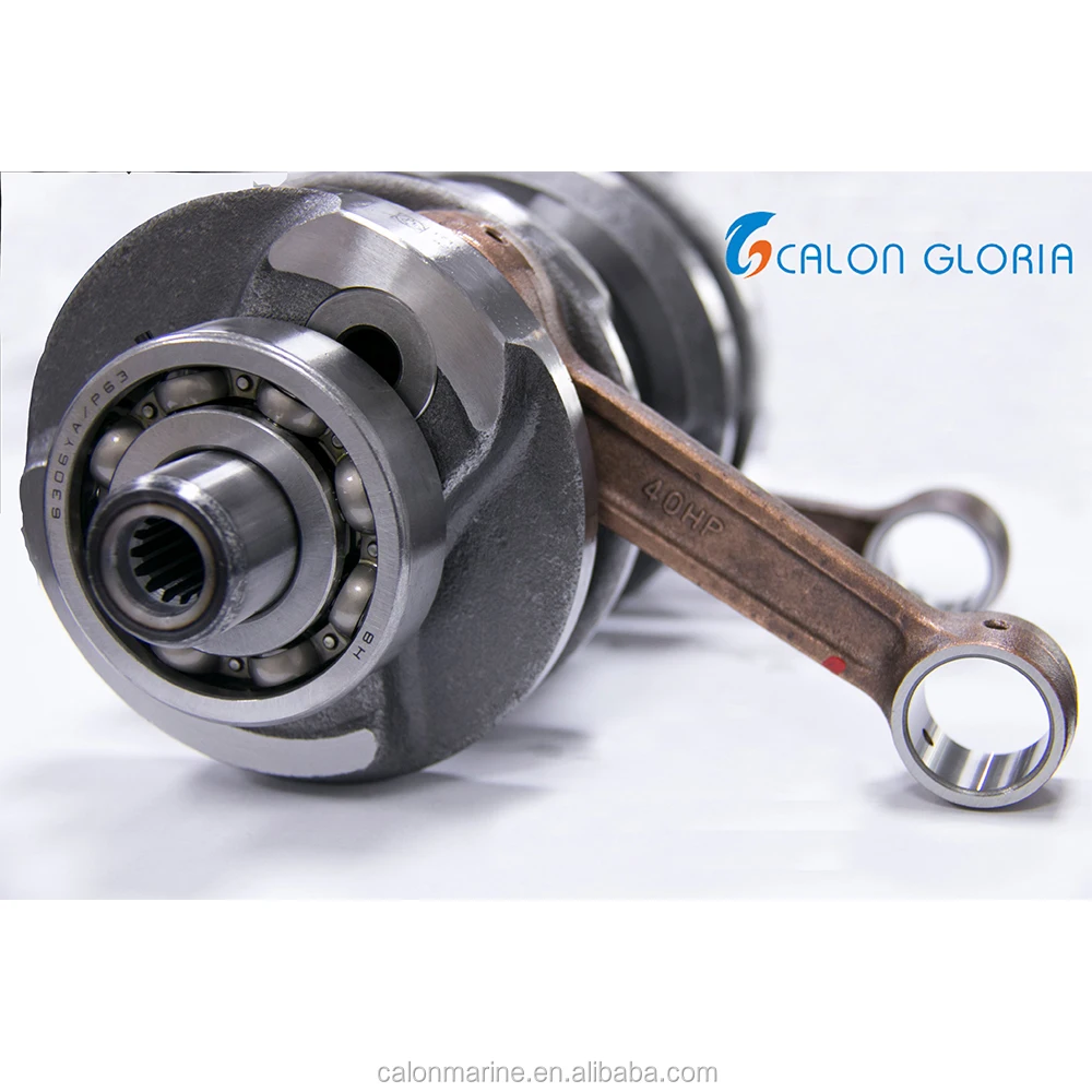 OEM 66T-11400-01 T40 ENDURO crankshaft for outboard drawing Crankshaft connecting rod