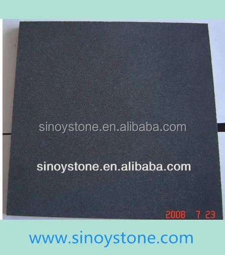 
black polished sandstone paving 