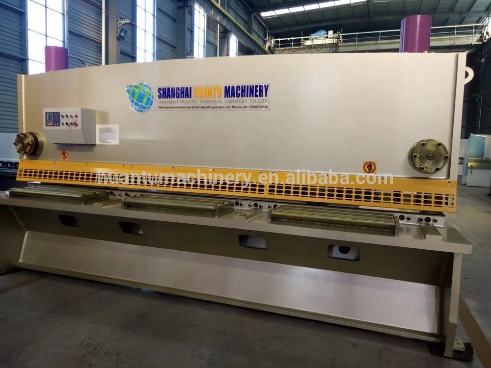 Shanghai HUANTU CNC hydraulic guillotine shearing machine shear