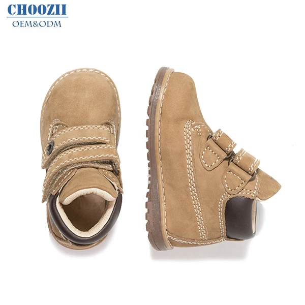 Wholesale Genuine Leather Kids Boots Shoes Ankle Winter Boots for Boys