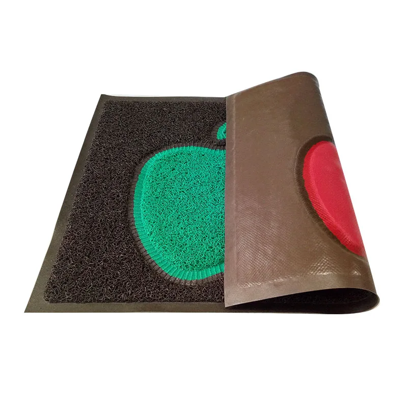 Logo design cheaper pvc coil car custom floor door mat