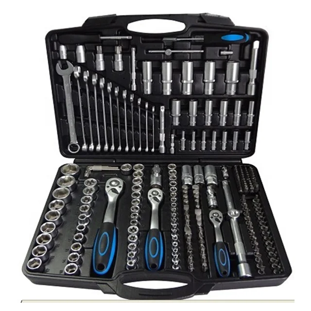 Bossan hot selling ,219 piece socket wrench set for car repair in BMC storage tool box tool set