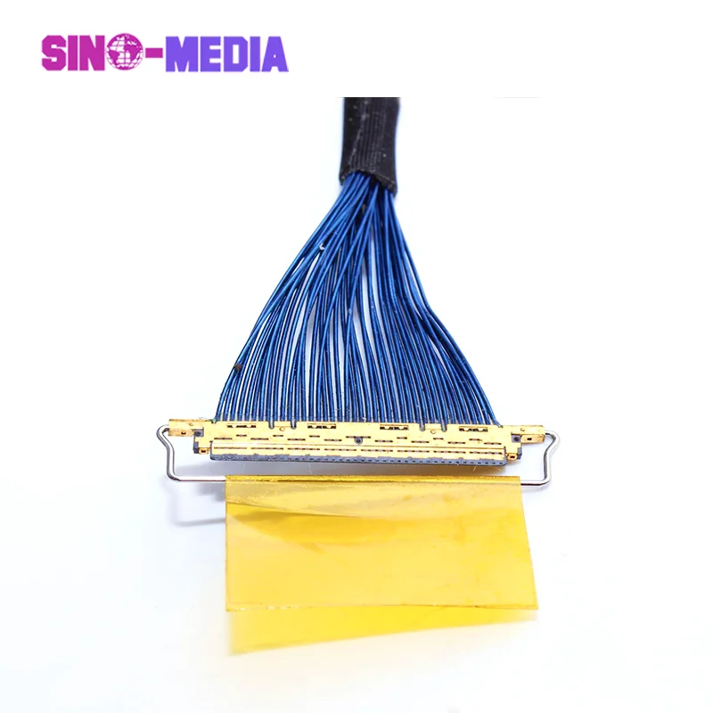 Shenzhen Sino-Media ipex  Micro Coaxial Lvds Cable 40Pin For Mini Itx Motherboard Lcd Monitor