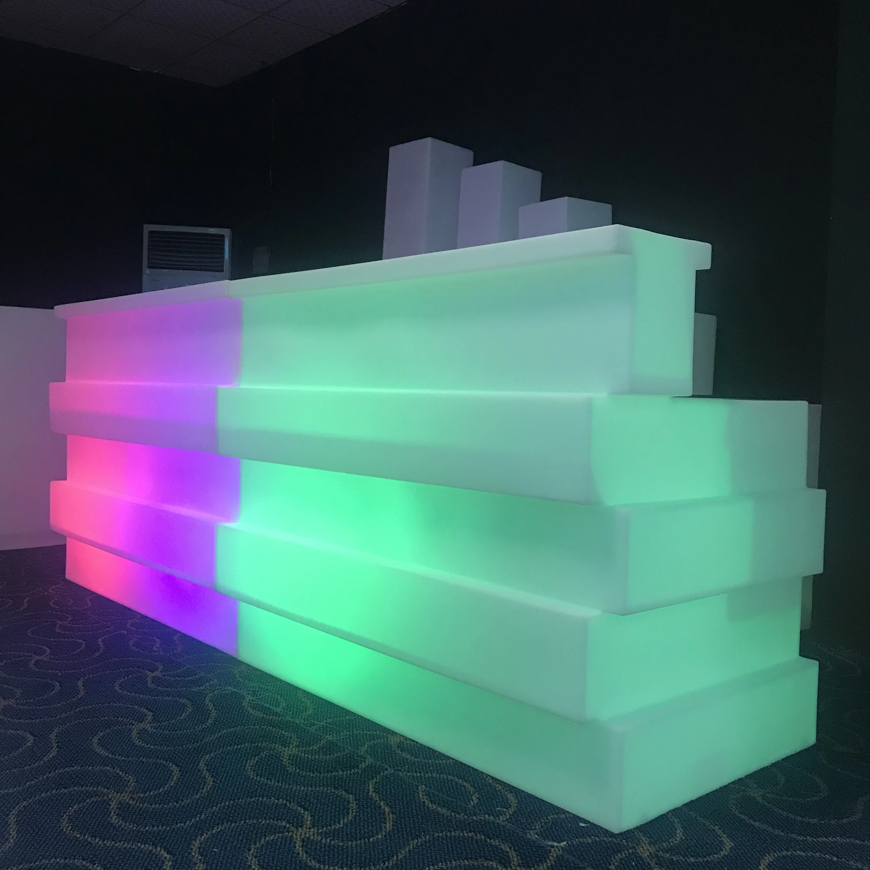 
Shenshar led bar counter straight bar counter led event bar furniture 