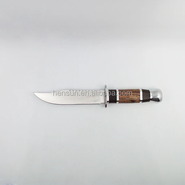 Yangjiang tactical utility camping hunting knife stainless steel wood handle knives