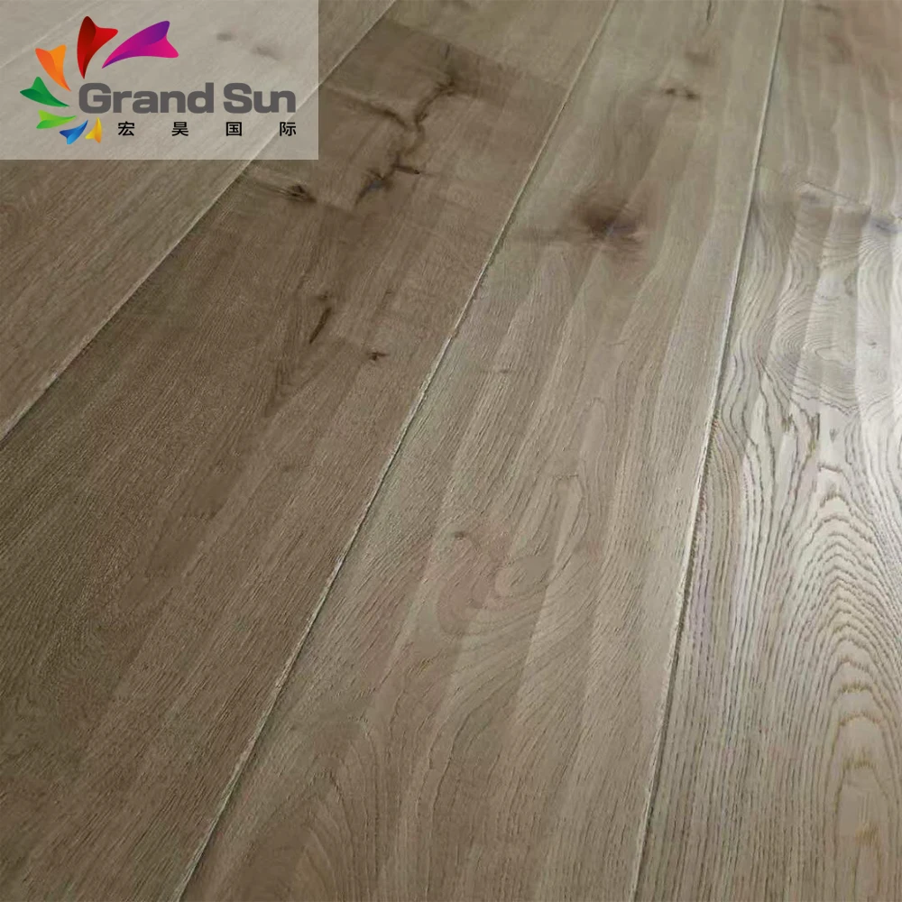 interlocking white wash oak engineered wood flooring