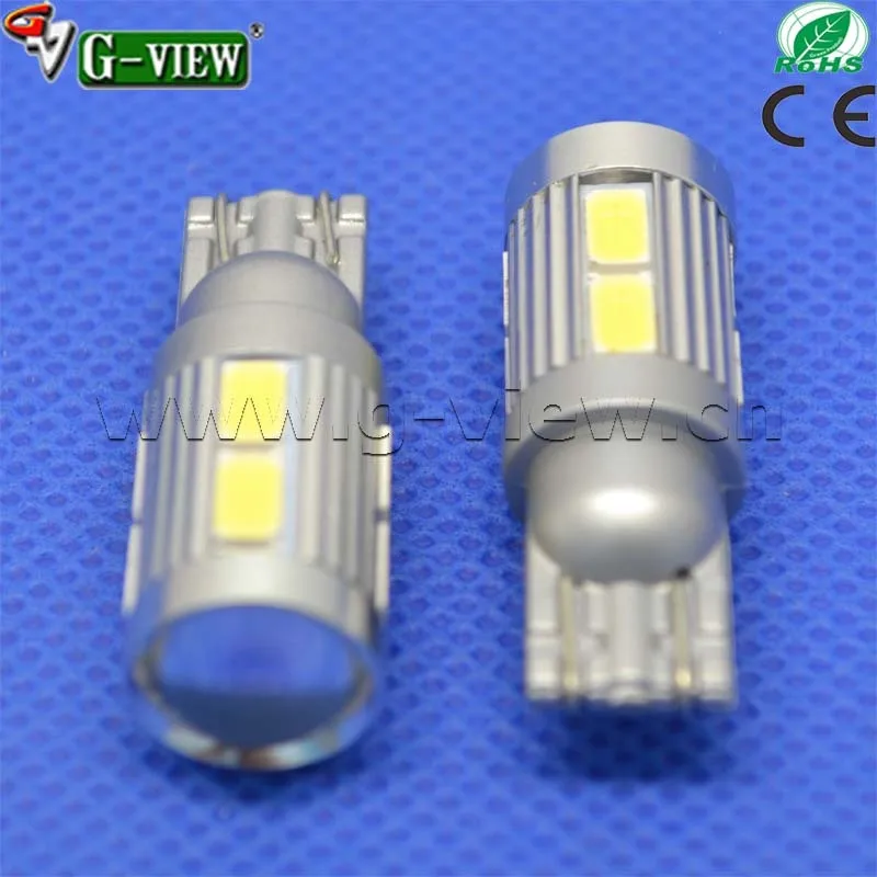 Compeitive цена авто светодиодные лампы T10 8smd 5630 + 5 Вт кри привело боковые габаритные лампочки освещения салона