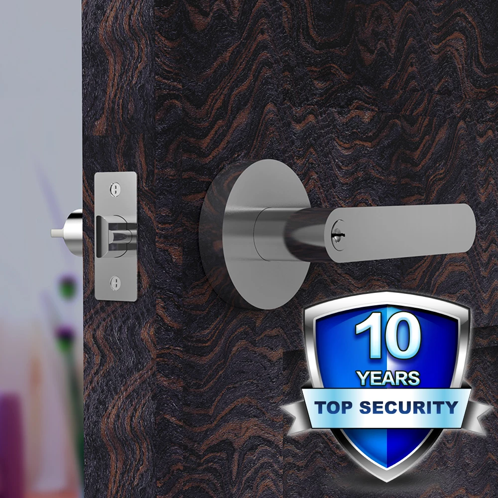 MOK interior double hardware handle lock stainless steel wooden door lock set