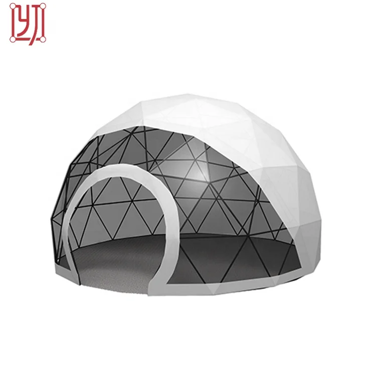 Waterproof and fireproof clear geodesic dome tent for outdoor events