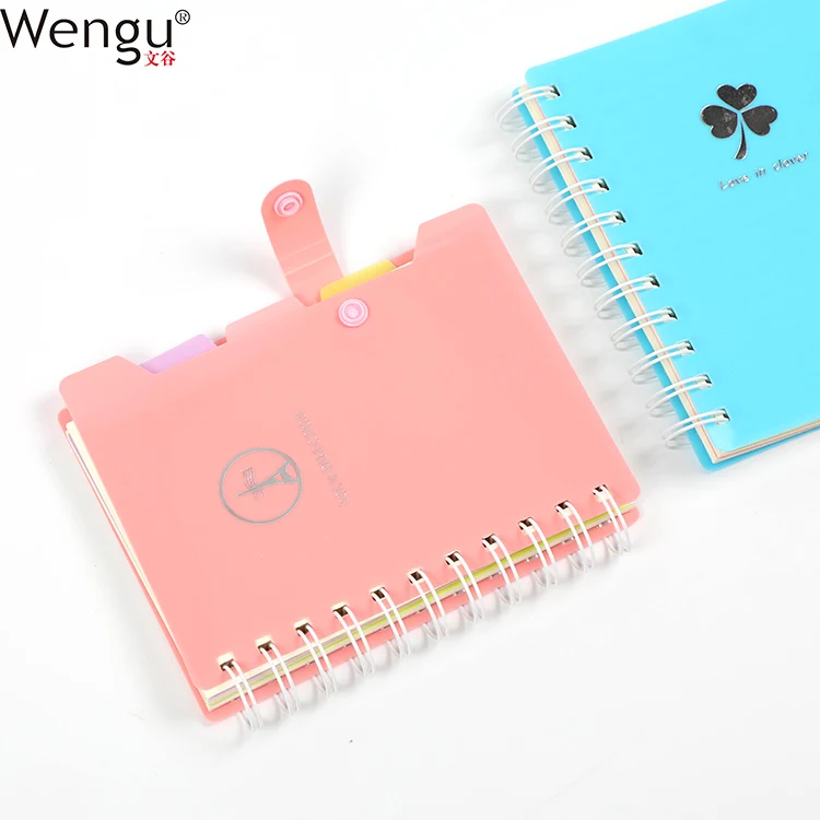 Printing Factory Double Wire Bound Promotional Pretty Fashion Pp Spiral Note Book