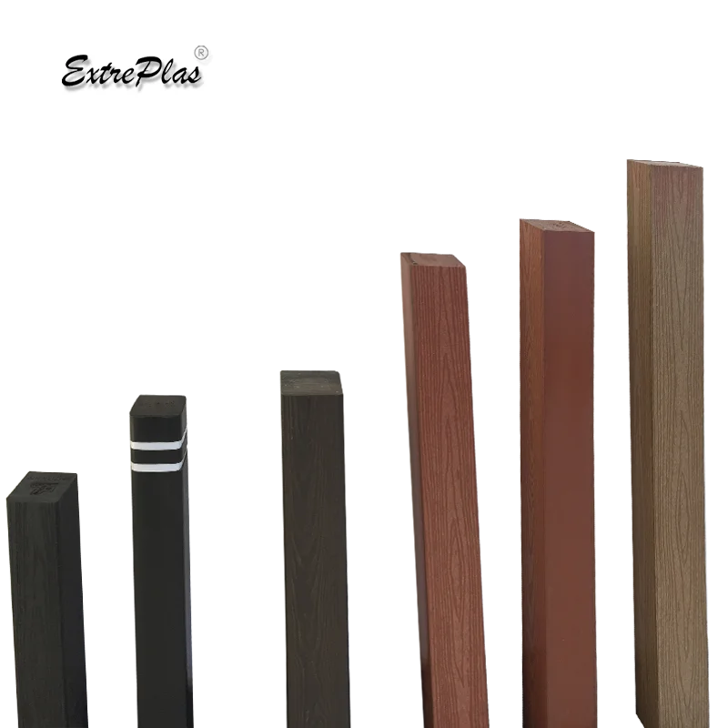 Recycled HDPE Faux Wood Plastic Rails And Post For Outdoor Decking Rails