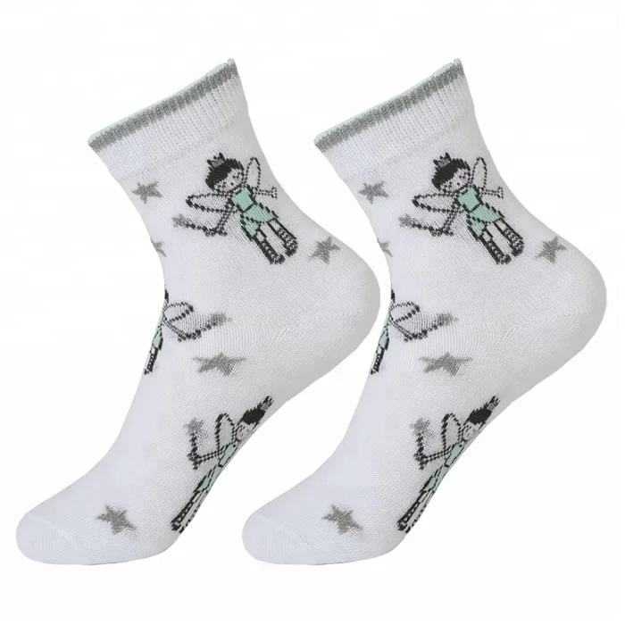 Корейские женские носки красочные хлопковые с мультяшным принтом