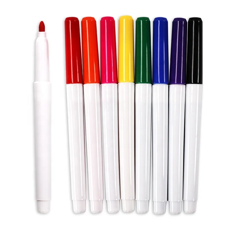 
Dry Erase Fine Tip Slim Barrel Assorted Colors Board Marker 