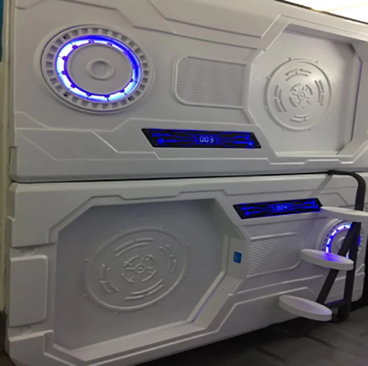 
Multifunctional luxury bedroom pod sleeping box capsule hotel bunk bed 