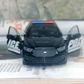 Brand New WELLY 1 36 Scale USA Ford Lnterceptor Police Edition Diecast Metal Pull Back Car