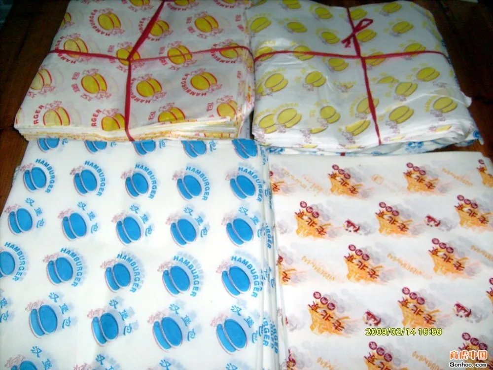 
food wrapping grease proof paper 
