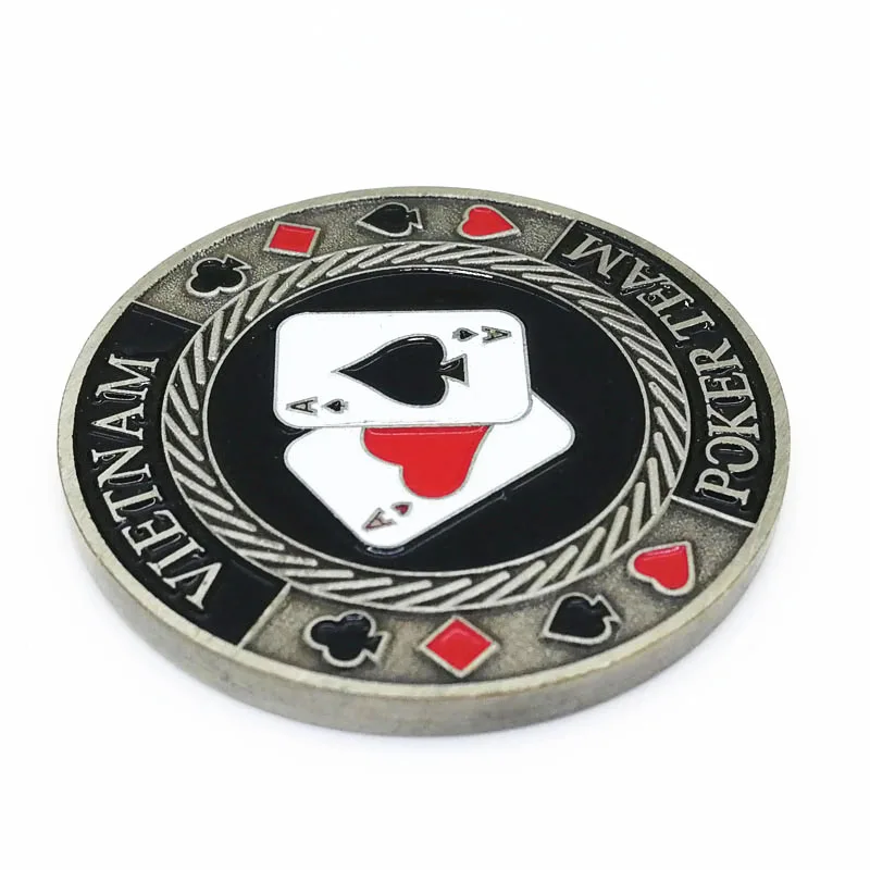 Бесплатный дизайн, гарантированное качество, индивидуальная металлическая защитная крышка для покерной карты
