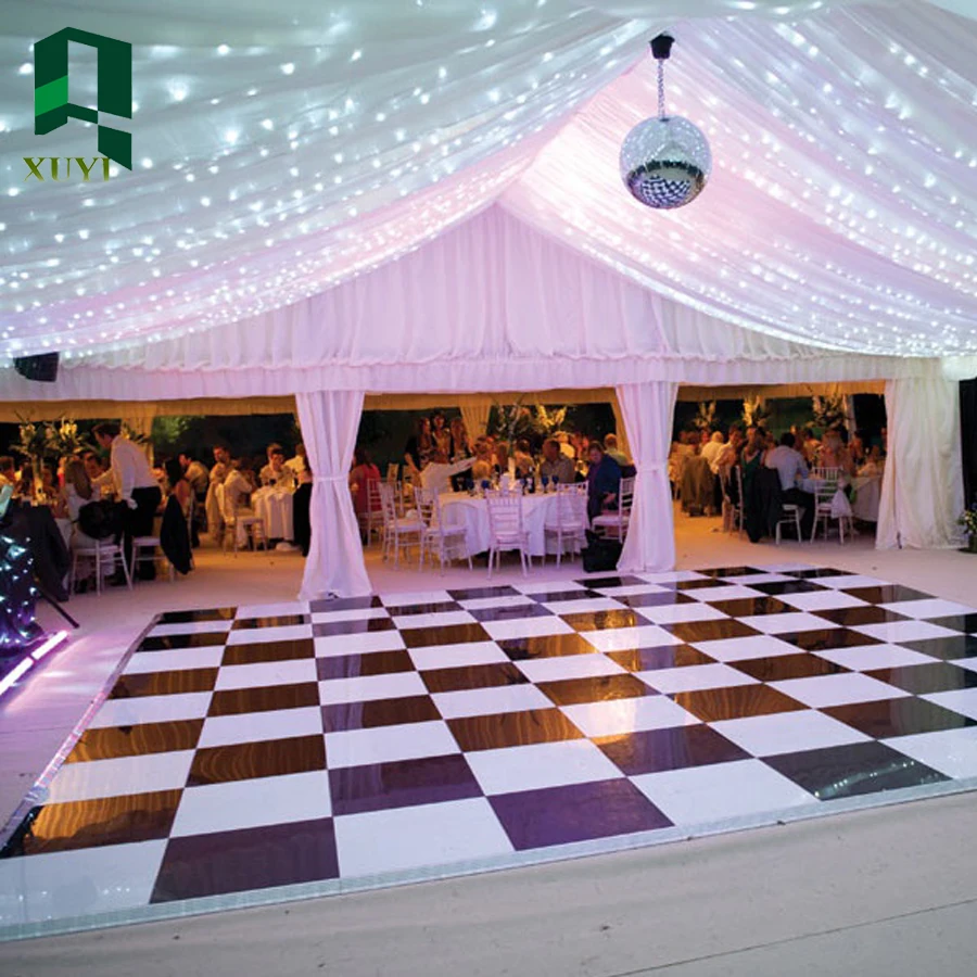 4x4ft pine wood timber easy setup wood dance floor wedding
