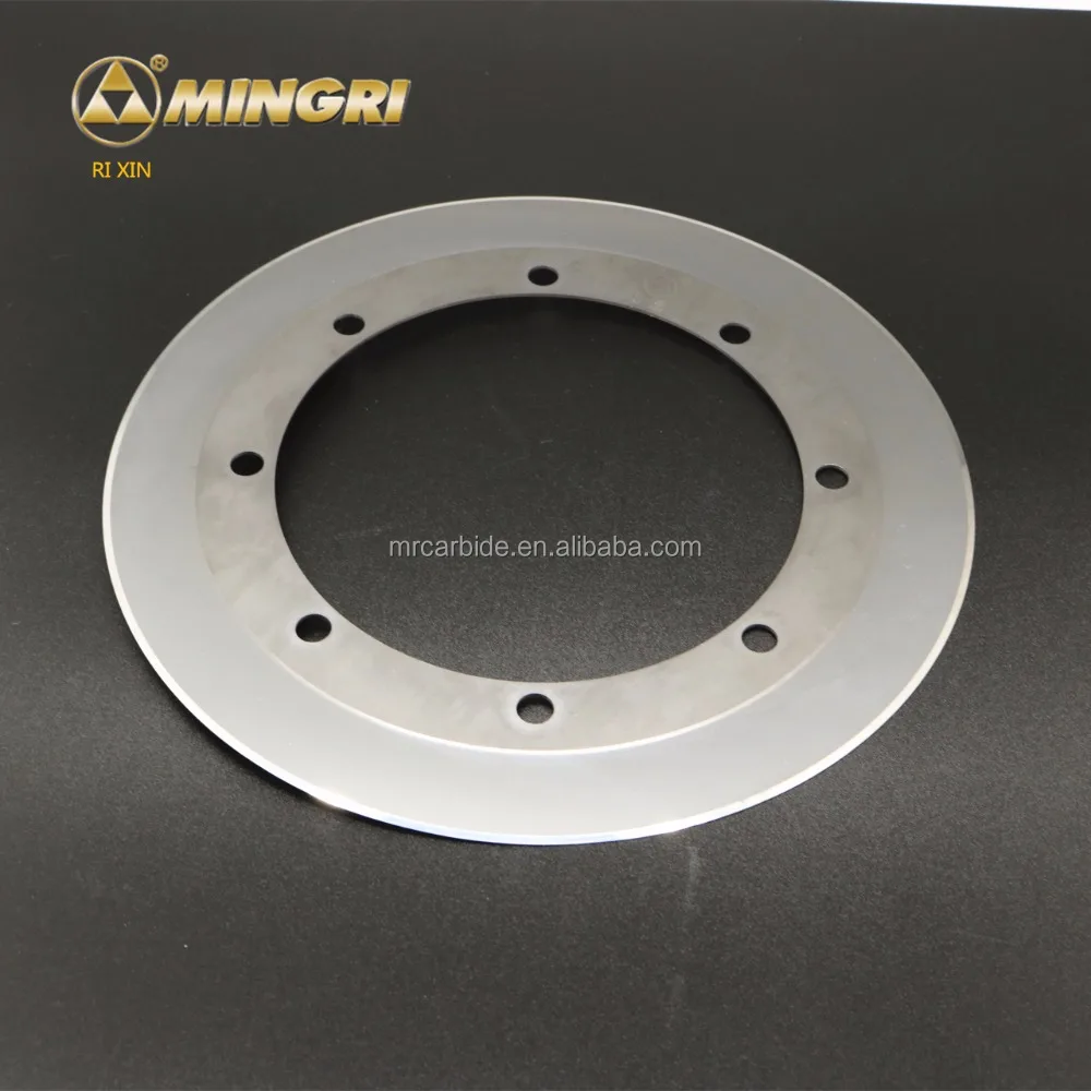 Corrugated circular tungsten carbide slitter knife cardboard cutting blades