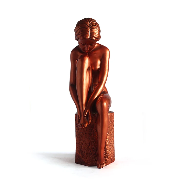 Woman figure sexy polyresin statue for sale factory custom sexy woman figure art home decor  Art gallery decoration