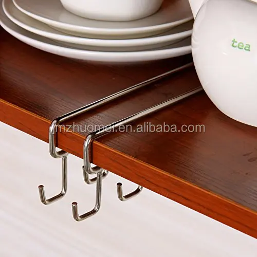 
Stainless Steel Kitchen Storage Rack Cupboard Hanging Hook Shelf Dish Hanger Chest Storage shelf Bathroom Organizer Holder 