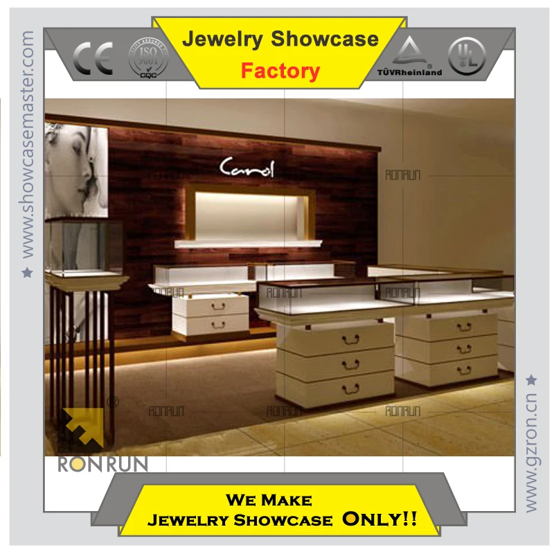 Modern jewelry showcase and cabinet high end fashion Jewelry shop design