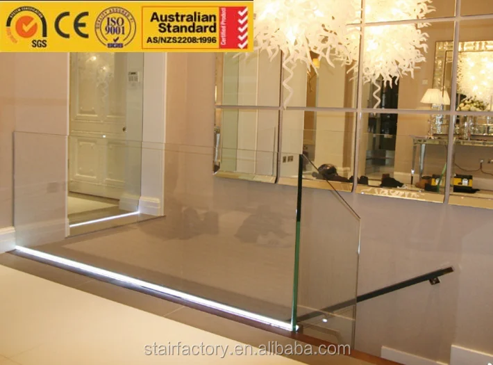 Glass railings Aluminum and glass railing Aluminum channel and laminated glass railing T-21