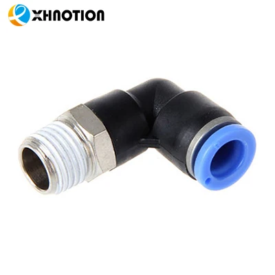 Pneumatic Plastic Push In Fitting, Male Elbow fitting push to connect fittings PL