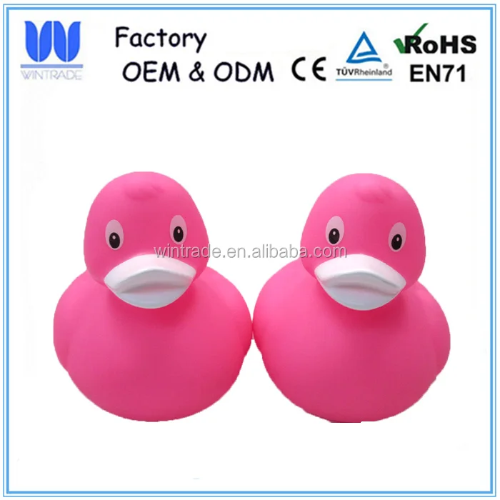 8CM bulk rubber duck pink vinyl bath toy animal plastic duck toy