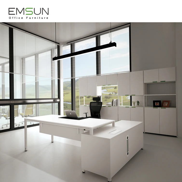 Modern Office Desk 1 Person Workstation Executive Office Table Specifications For Manager Office