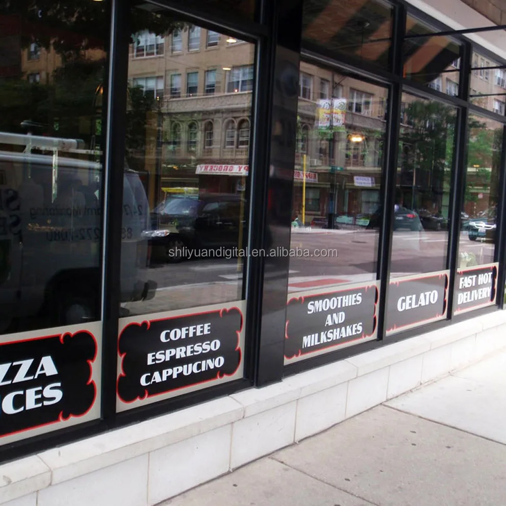 Personalized Die Cut Window Decals Shop Sticker  For Advertising