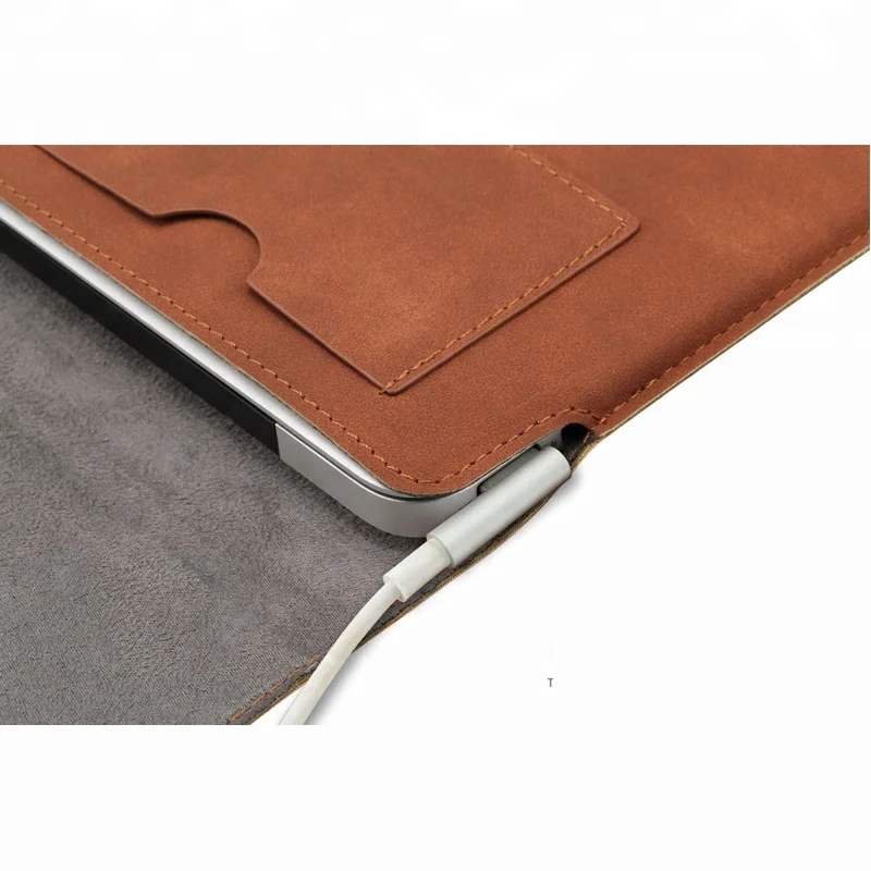 Custom Leather Protective Carrying Laptop Sleeve Bag Laptop Case for Macbook