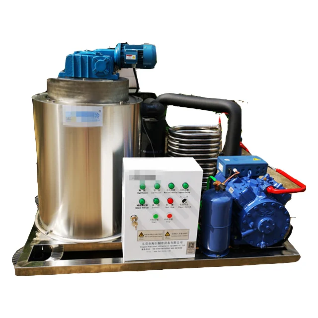 High quality flake ice machine used in the seafood