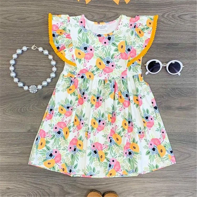 New design child clothes Baby Girls Dresses children kids Toddler Baby Clothing Watermelon Polkadot Sundress dresses