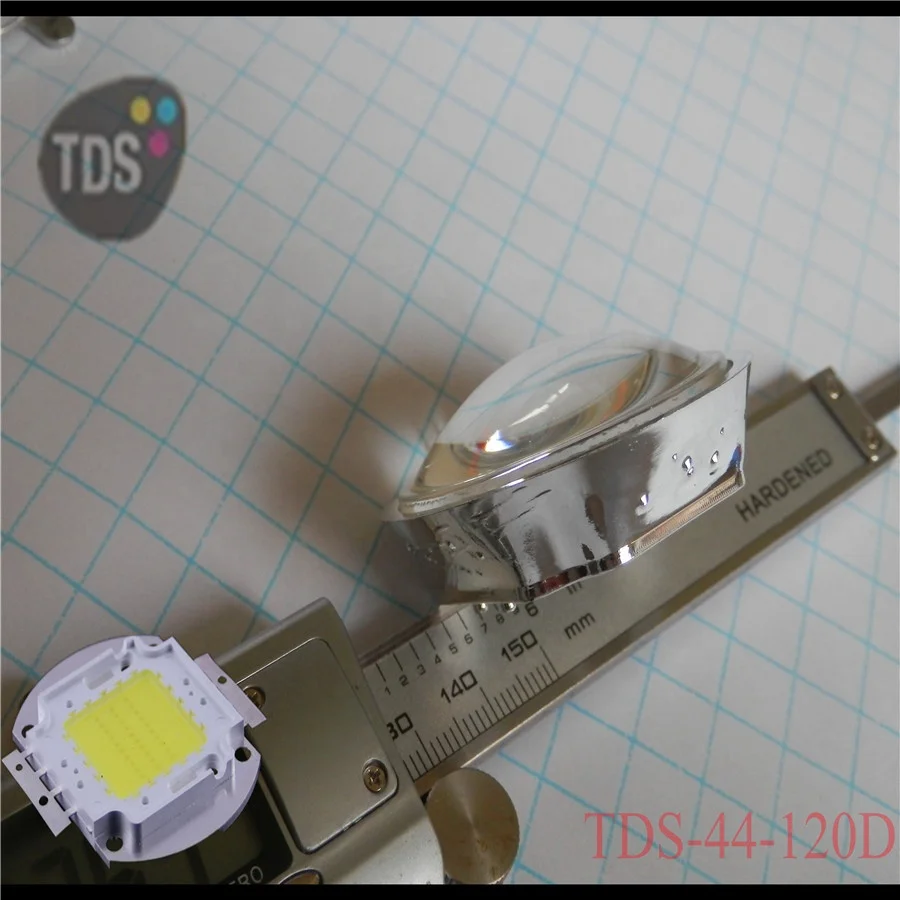 30 / 45 / 60 / 120 degree 44mm cob led lens for 20W 30W 50W 100W LED