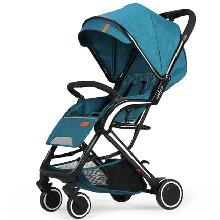 Portable Light weight Baby Stroller Export To Poland With PU leather handrail