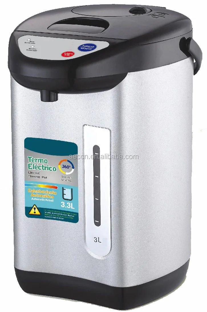 new 304 stainless steel electric hot boiling thermo water air pot