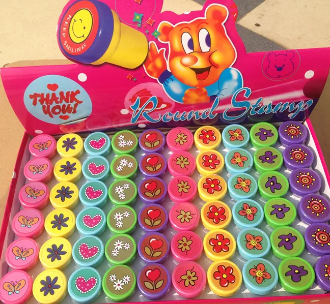 Amazon and ebay hotsale mix designs 60pcs kids stamp set