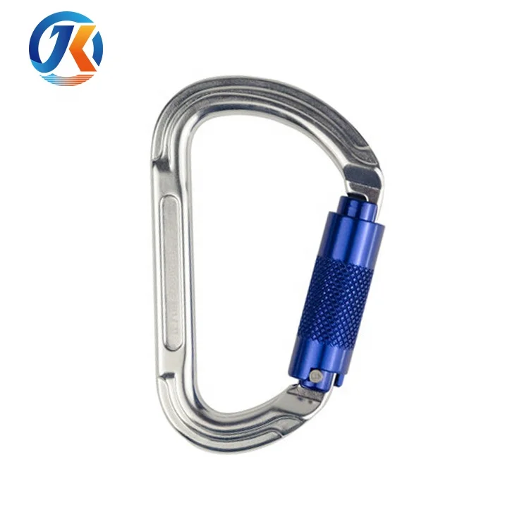 D Shape Auto-locking Carabiner Aluminium Carabiner For Climbing
