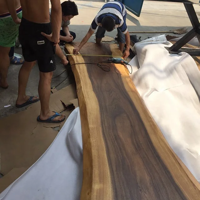 South American Walnut Slab Suar Wood Monkeypod Tree Slab Acacia Wood Slab